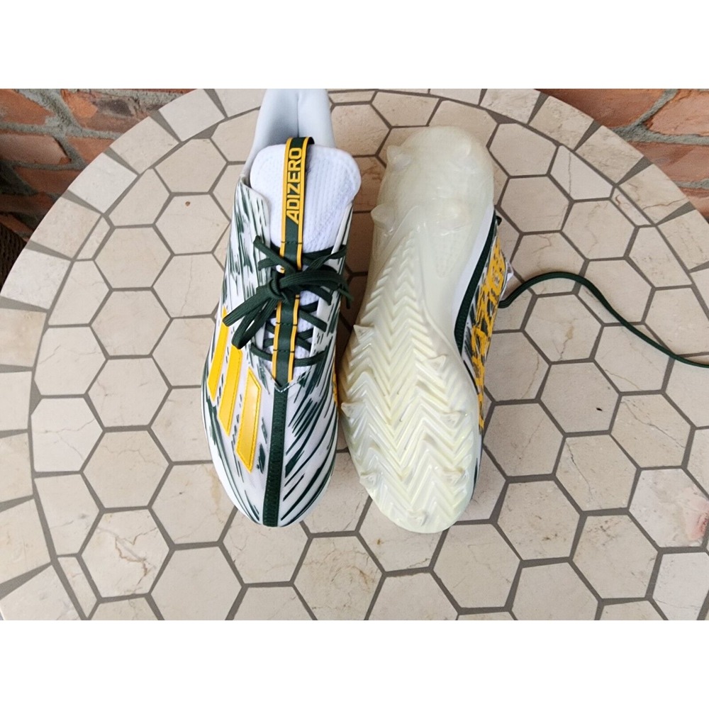 Adidas Adizero Primeknit Oregon Ducks Greenbay Packers Football Cleats Size 13 - Picture 10 of 11